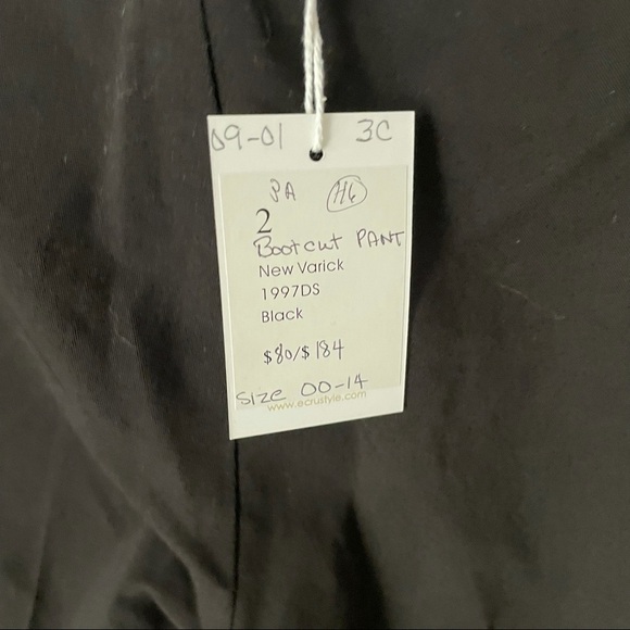 ECRU Varick Black Boot Cut Power Stretch Pant - Picture 4 of 7